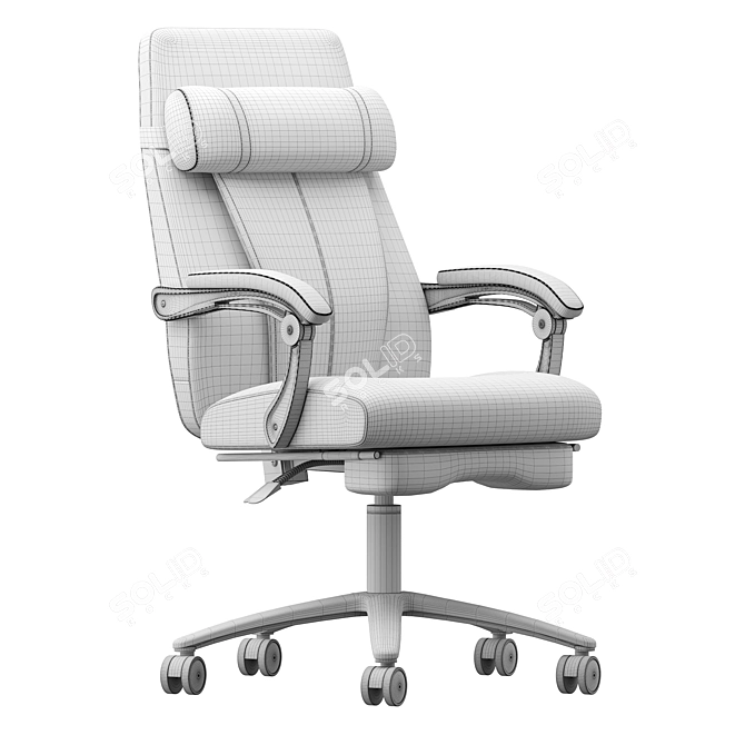 Quebec Office Chair - iModern 3D model image 2