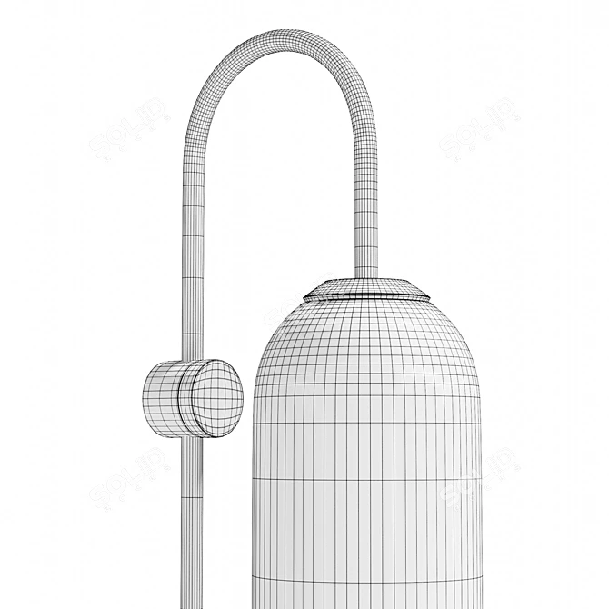 Elegant Classic Floating Lighting Fixture 3D model image 6