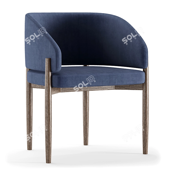 Modern Easy Chair 3D Model 3D model image 1