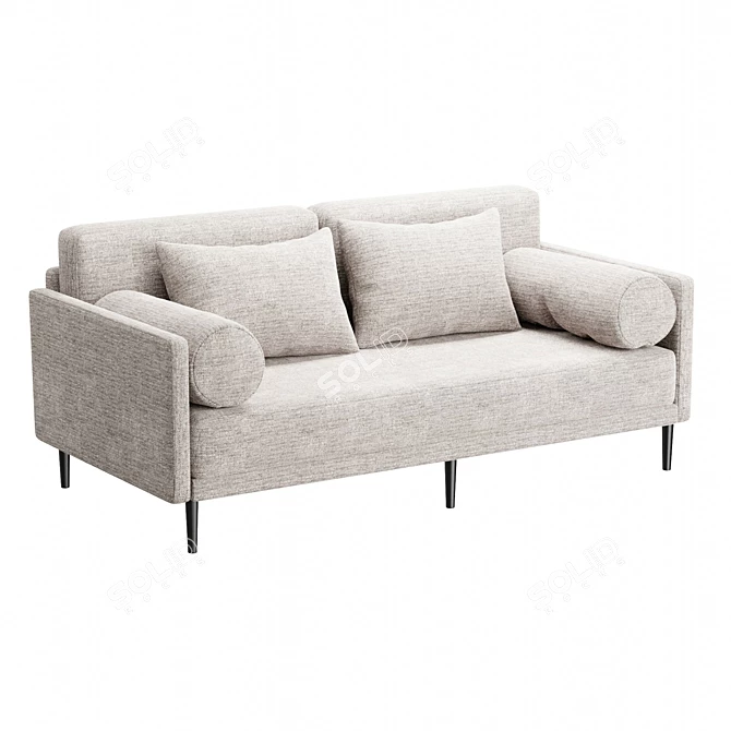 Modern Mid-Century Ella Sofa 3D model image 1