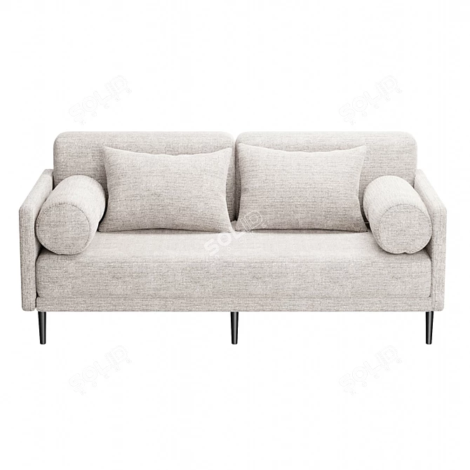 Modern Mid-Century Ella Sofa 3D model image 2