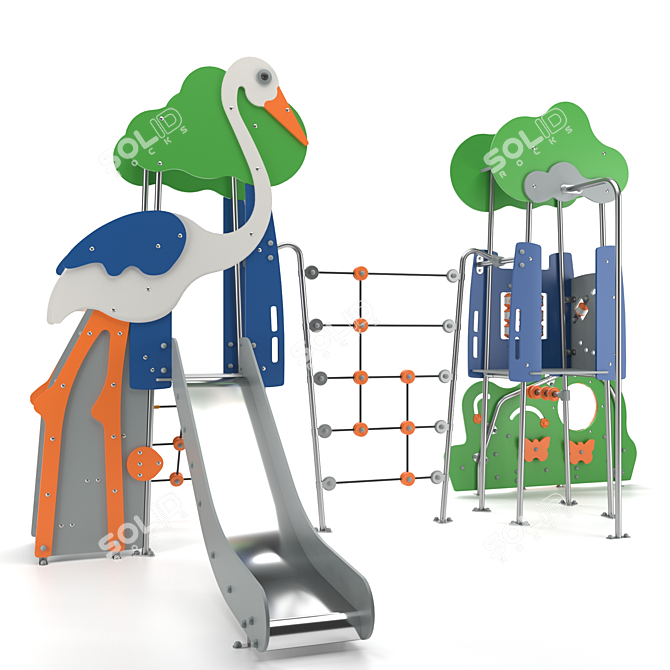 Galopin Minimalist Play Structure 3D model image 2