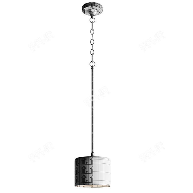 Modern Quorum Dakota Light Fixture 3D model image 4