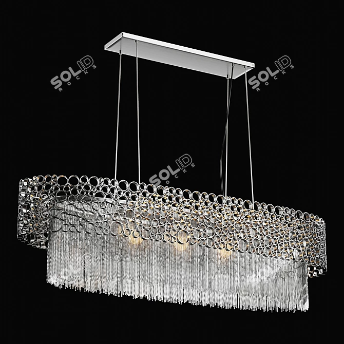 Crystal Lux Fashion Ceiling Light 3D model image 1