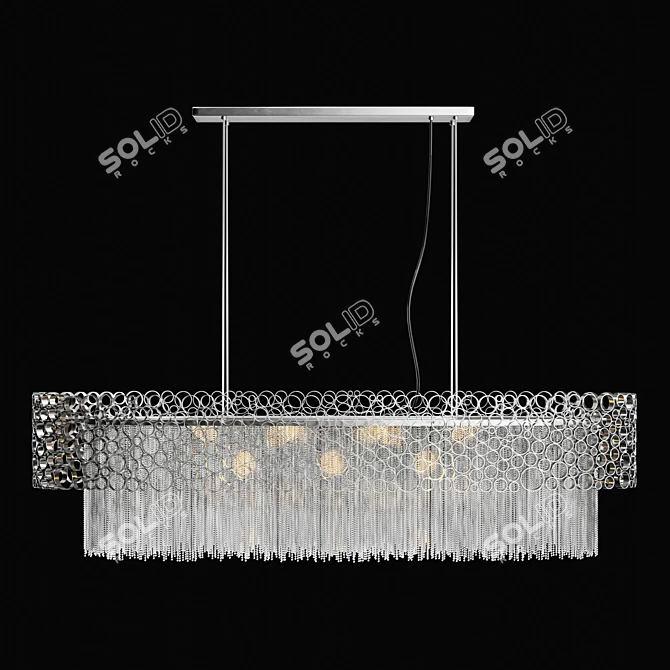 Crystal Lux Fashion Ceiling Light 3D model image 2