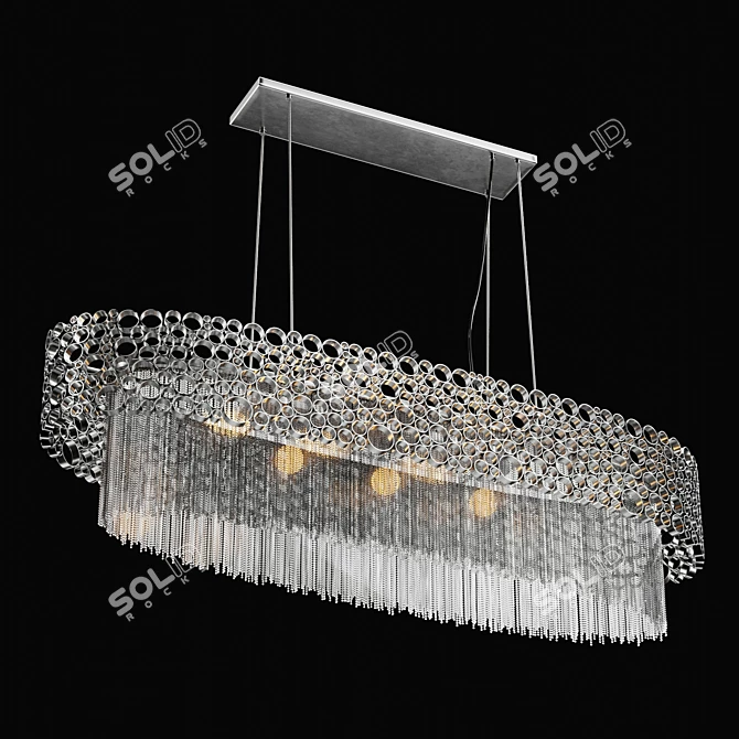 Crystal Lux Fashion Ceiling Light 3D model image 5