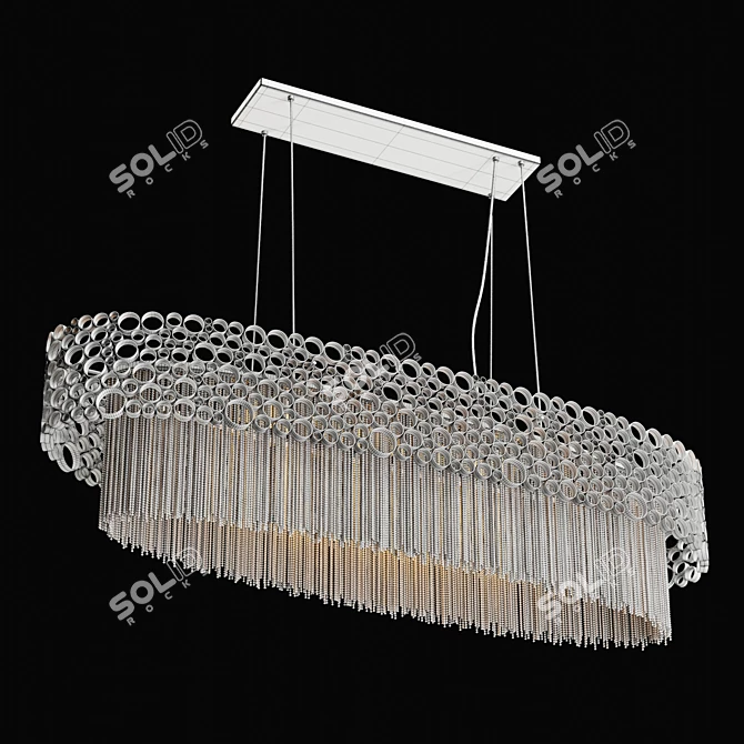 Crystal Lux Fashion Ceiling Light 3D model image 6