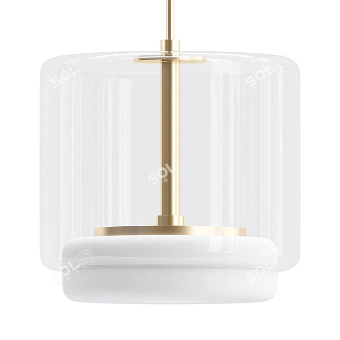Stylish Enkel LED Pendant 3D model image 1