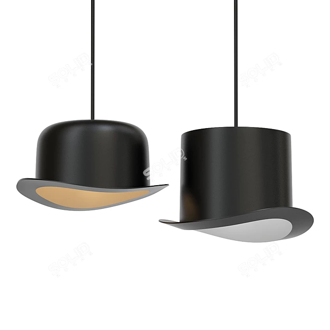 Lighted Hat Lamp Jazzes Style 3D model image 1