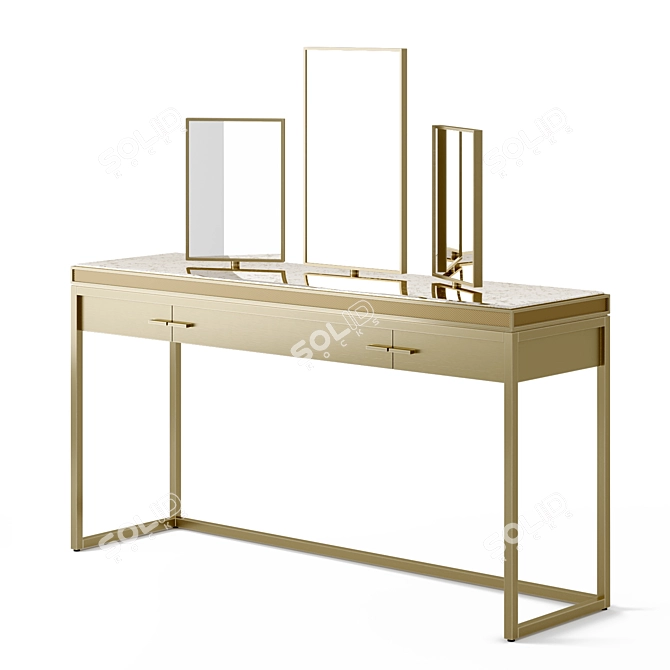 Elegant Vanity Table by DEDALUS 3D model image 1