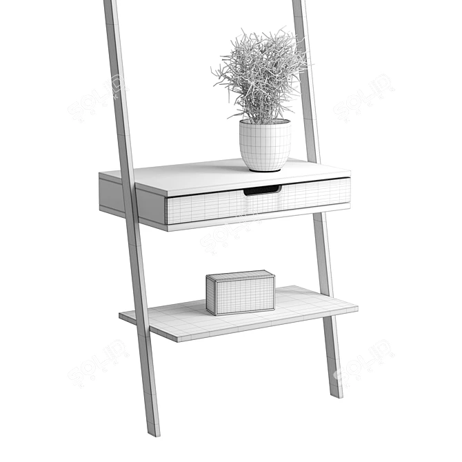 Scandi Wall Storage Solution 3D model image 6