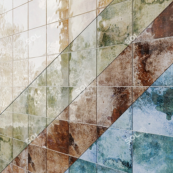 Ivy Hill Tile Geometric Mosaic 3D model image 1