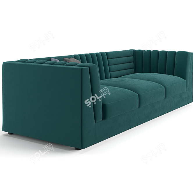 Luxury Trussardi Casa Relief Sofa 3D model image 2