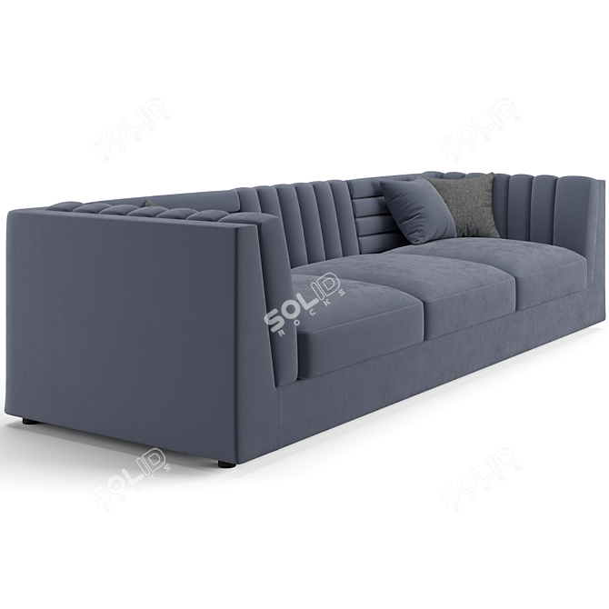 Luxury Trussardi Casa Relief Sofa 3D model image 3