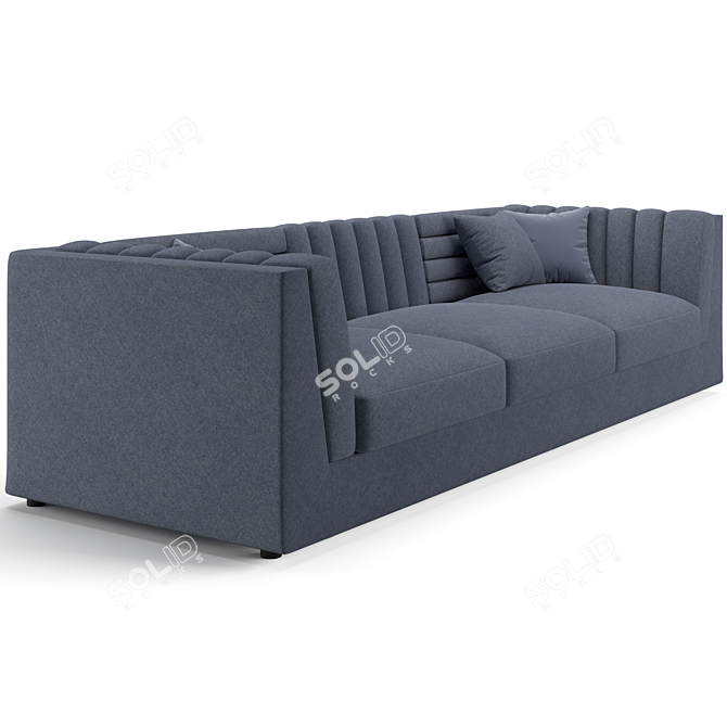 Luxury Trussardi Casa Relief Sofa 3D model image 4