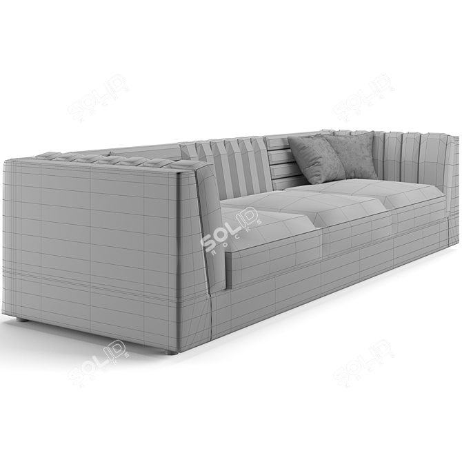 Luxury Trussardi Casa Relief Sofa 3D model image 6