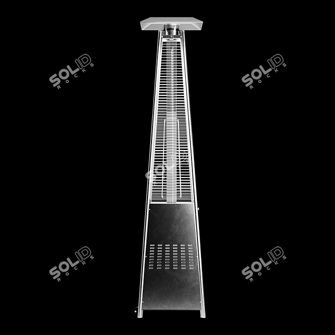 Propane Pyramid Patio Heater: 42,000 BTU 3D model image 3