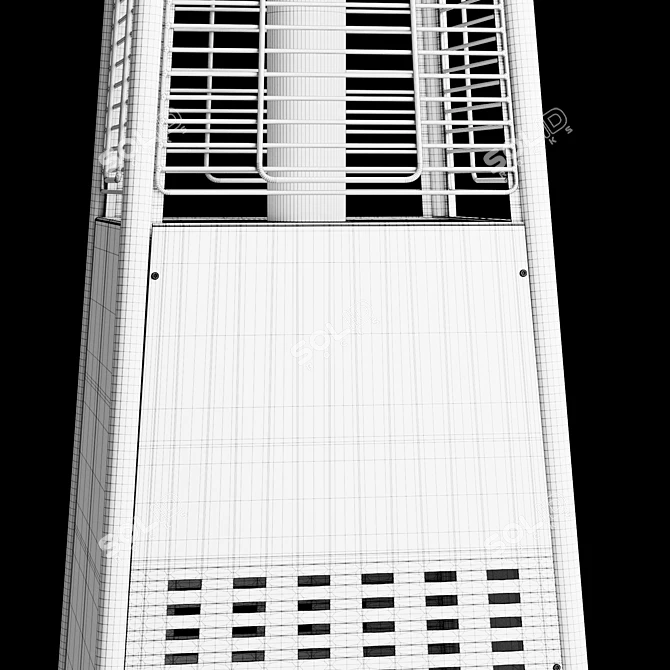 Propane Pyramid Patio Heater: 42,000 BTU 3D model image 6