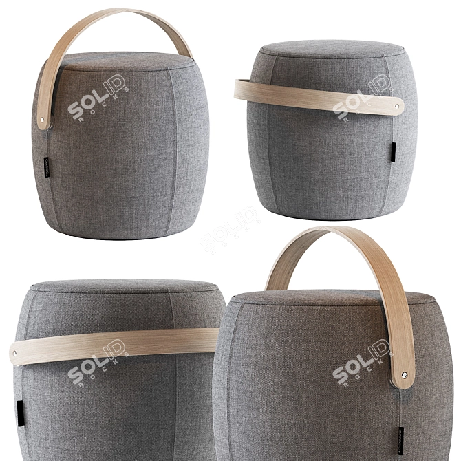 Modern Stylish Pouf Design-Offecct 3D model image 1