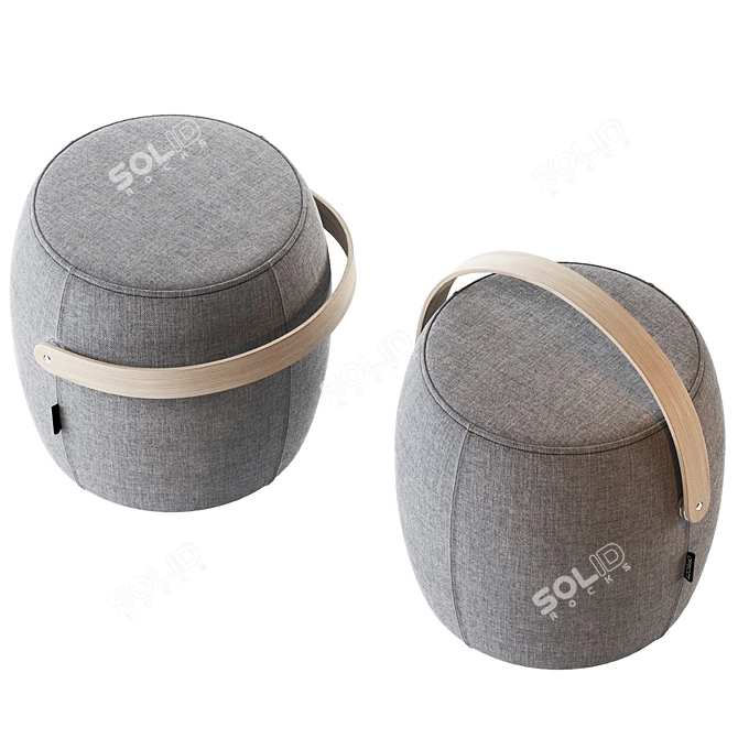 Modern Stylish Pouf Design-Offecct 3D model image 2