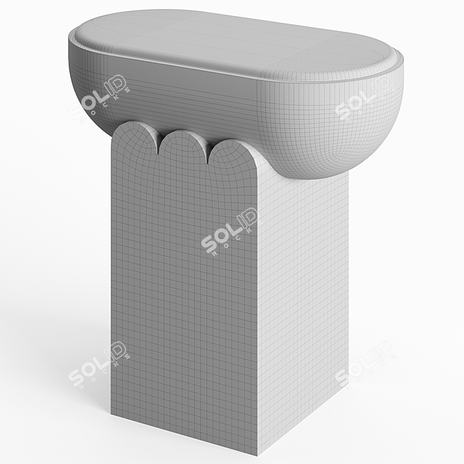 Agatha Stone Gueridon by Massé 3D model image 4