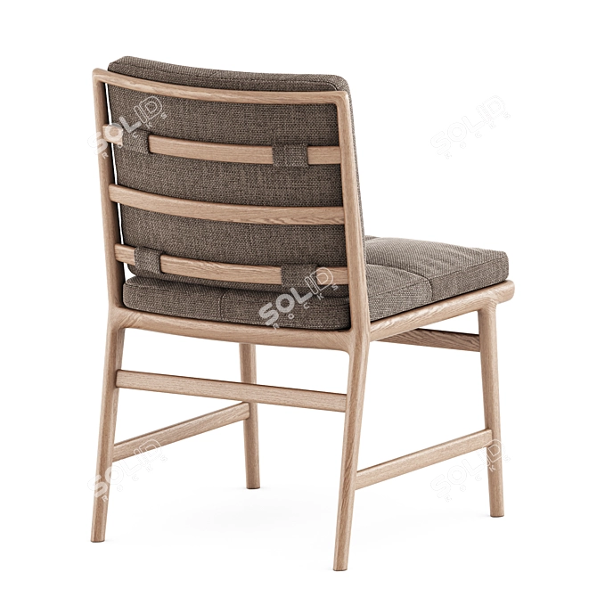 Elegant Ladder Back Chair 3D model image 9
