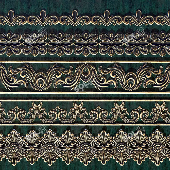 Versatile Ornamental Trim Set 3D model image 3