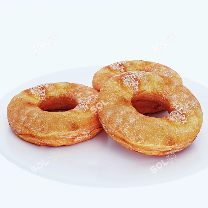 Russian Donut Delights 3D model image 1