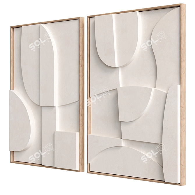  Duet Blanche Archi 3D Relief 3D model image 3