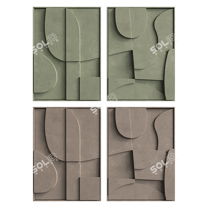  Duet Blanche Archi 3D Relief 3D model image 5