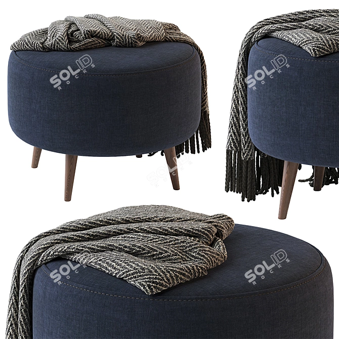 Contemporary ALICE Pouf Missana 3D model image 2