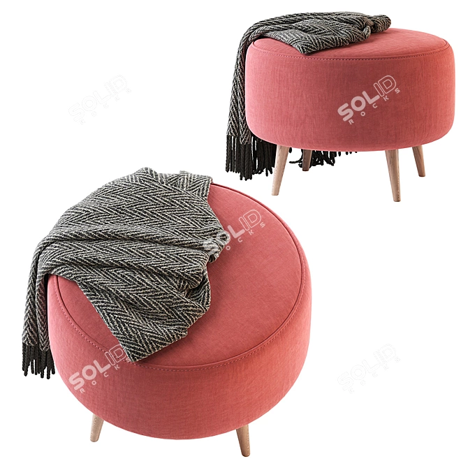 Contemporary ALICE Pouf Missana 3D model image 4