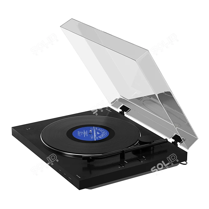 Bluetooth Turntable with Built-In Phono Stage 3D model image 4