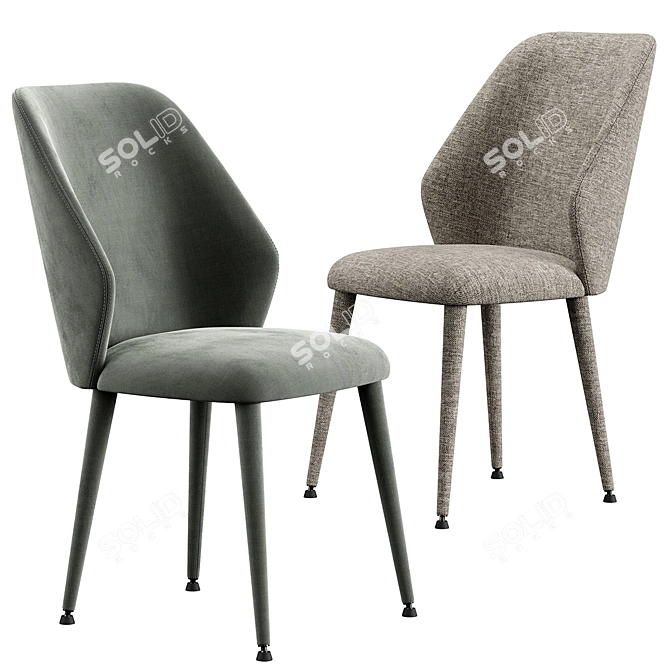 Elegant Konyshev Dining Set 3D model image 2