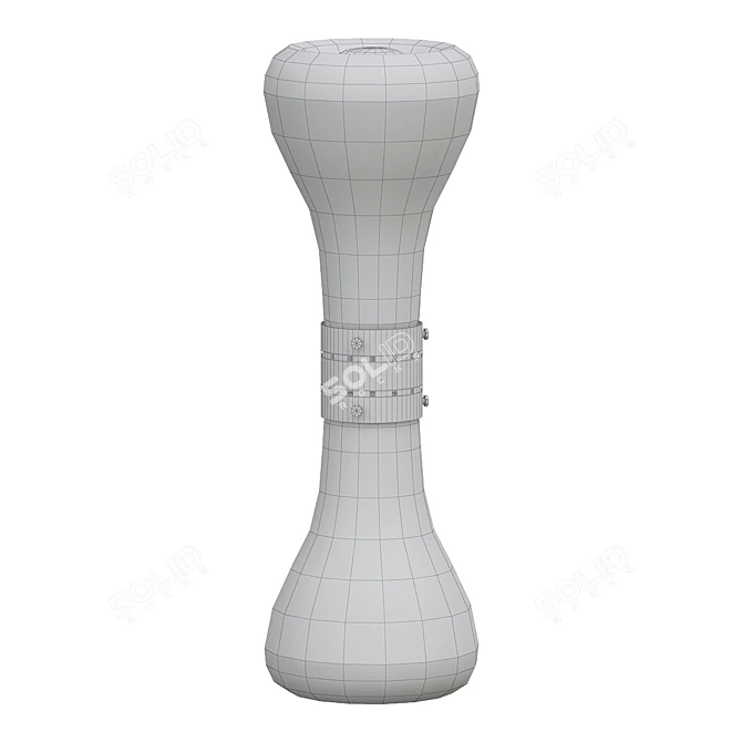 Italian Murano Glass Floor Lamp 3D model image 2