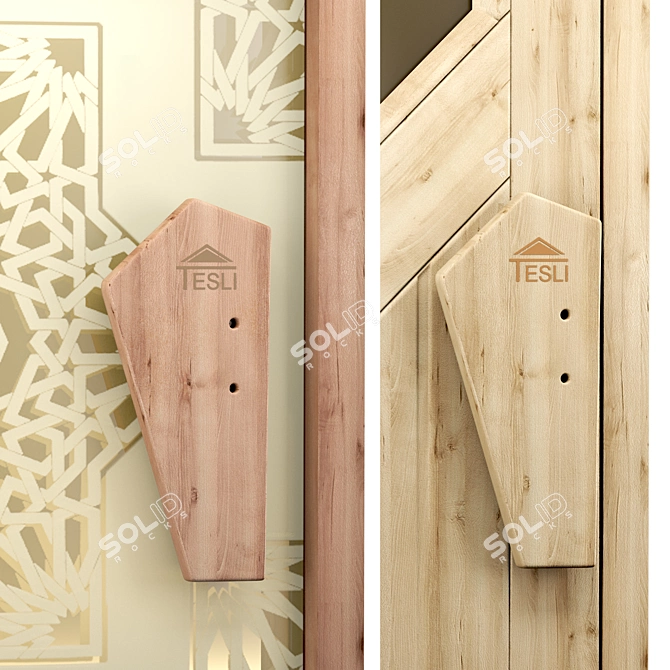 Sauna and Hamam Door Set 3D model image 5