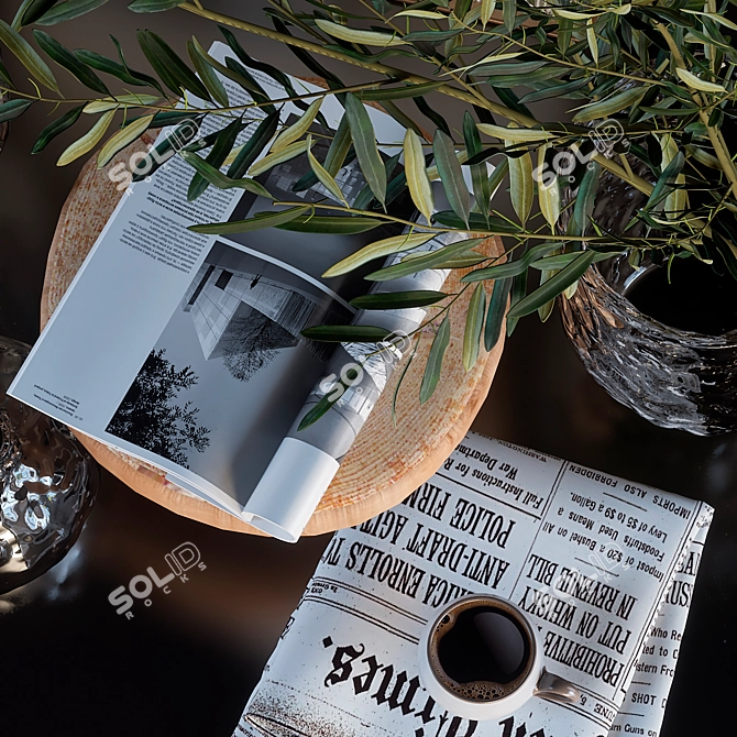 Branch Decor Set 3D model image 3