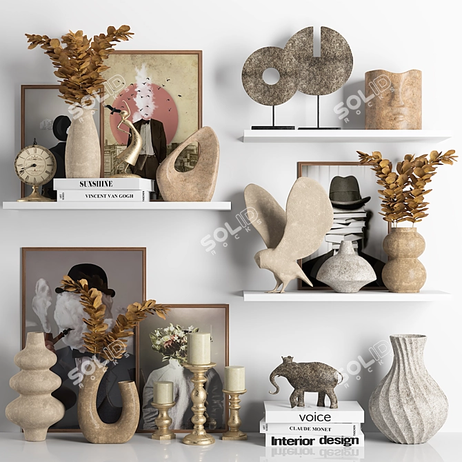 2015 Decor Set 3D Models 3D model image 1