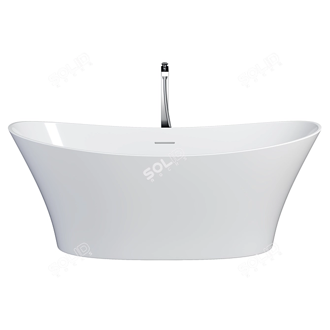 Sleek neoro N50 Freestanding Bath 3D model image 1