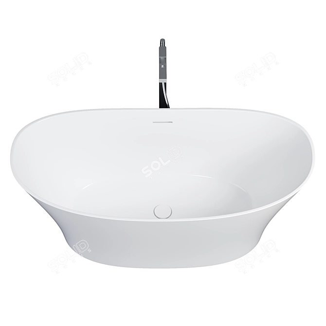 Sleek neoro N50 Freestanding Bath 3D model image 2