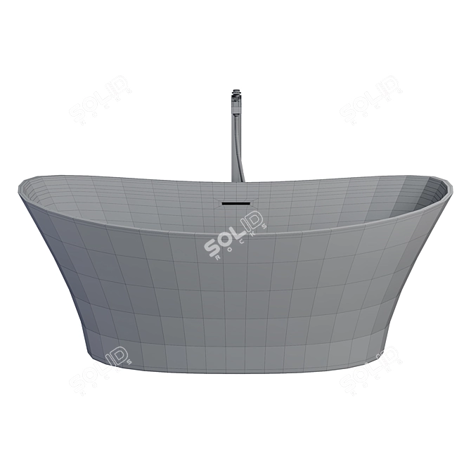 Sleek neoro N50 Freestanding Bath 3D model image 3