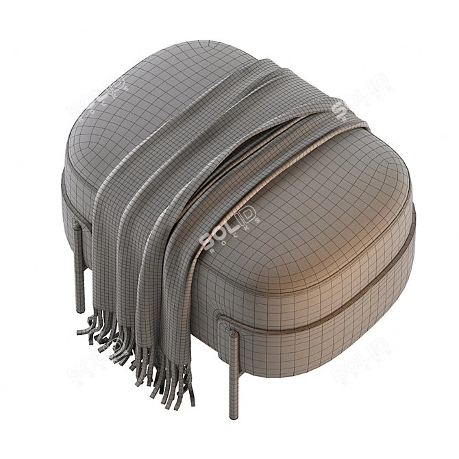 Contemporary Pouf WAM BROSS 3D model image 7