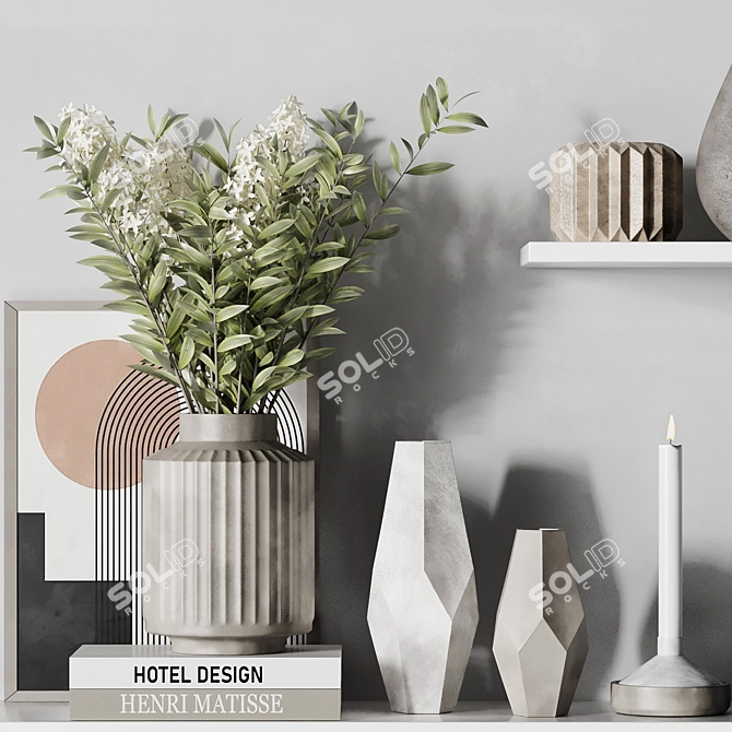 Modern Decor Set 25 3D model image 2