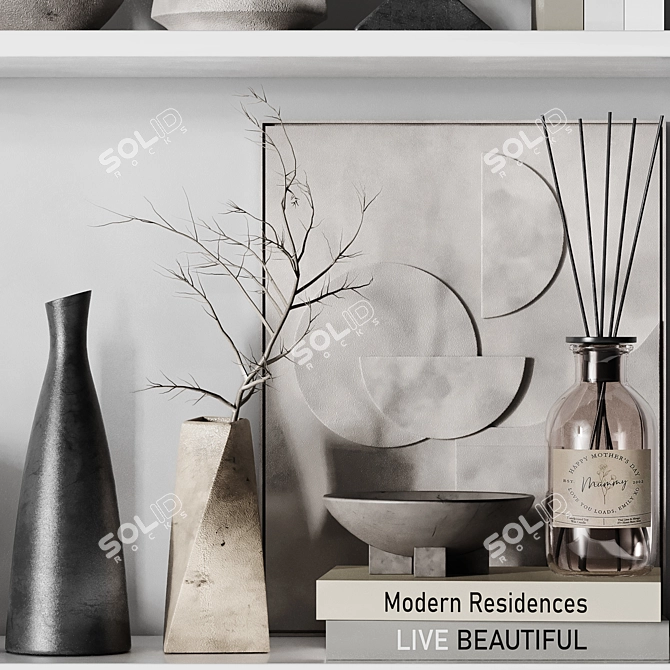 Modern Decor Set 25 3D model image 3