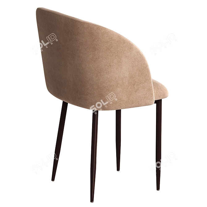 Grace Metal Light Chair 3D model image 3