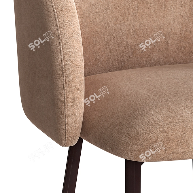 Grace Metal Light Chair 3D model image 4