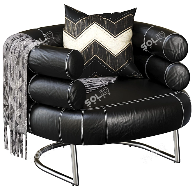 Modern Bibendum Chair 3D Model 3D model image 1