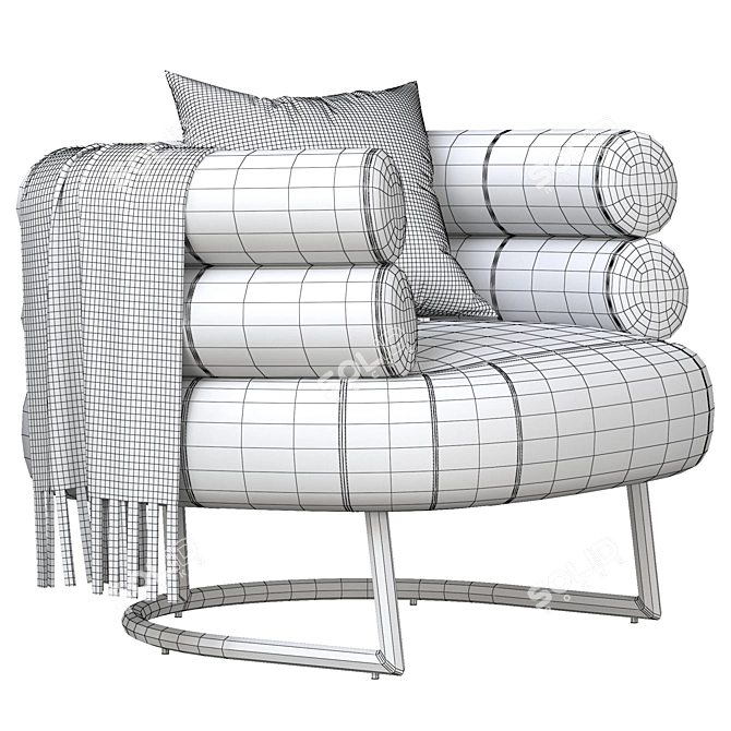 Modern Bibendum Chair 3D Model 3D model image 6