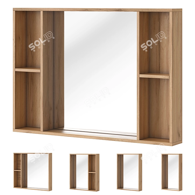 Aqual Loft Bathroom Mirrors 3D model image 1