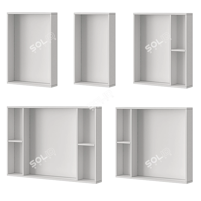 Aqual Loft Bathroom Mirrors 3D model image 7